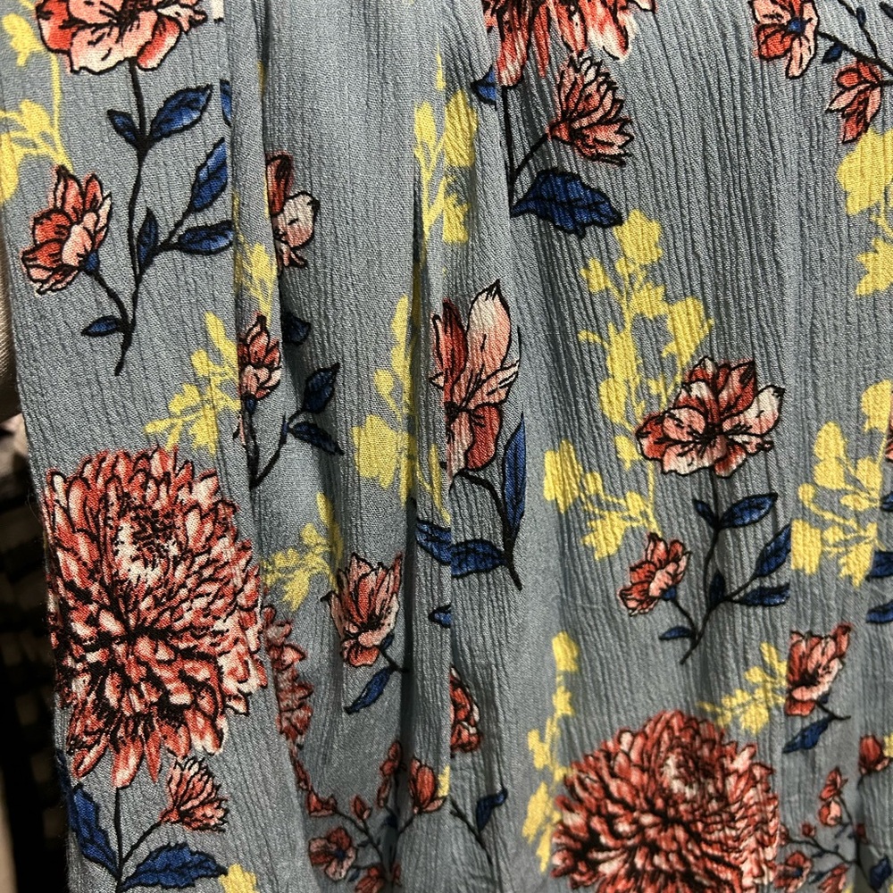 Dayton Floral Blue Maxi Dress - Picture 4 of 5